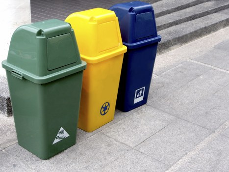 Advanced waste sorting technology in use