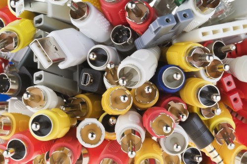 Mid-job view of a medium-sized office clear-out in Twickenham